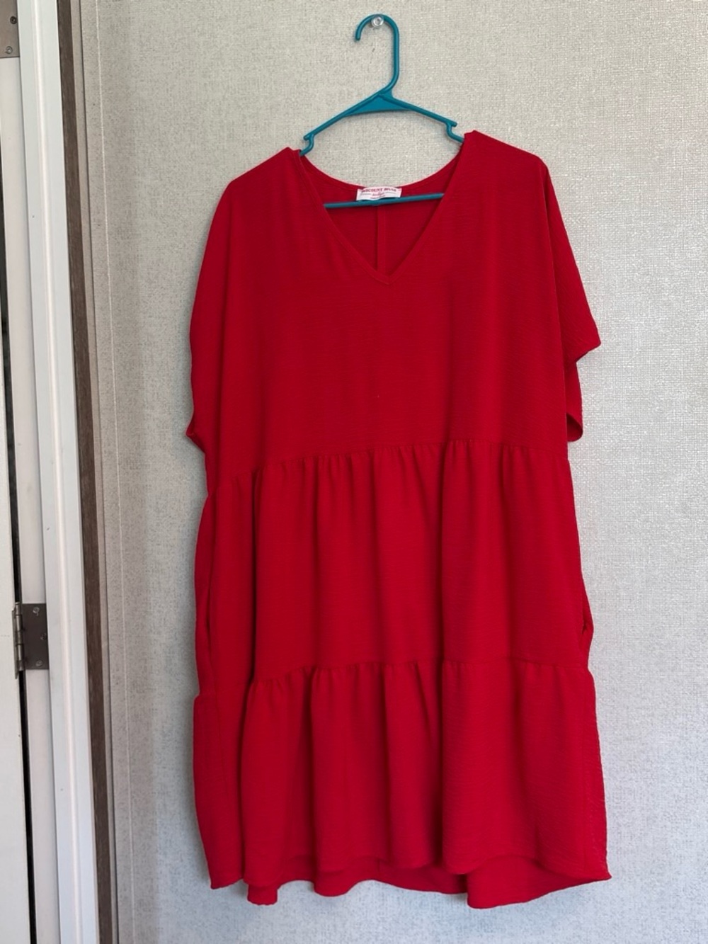 Red Tiered Dress